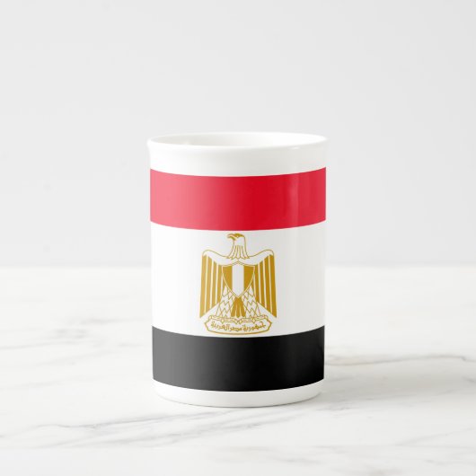 Egyptische vlag porselein kop (Voorkant)