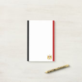 Egyptische vlag post-it® notes (Op bureau)