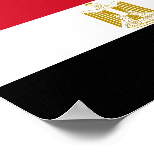 Egyptische vlag poster (Hoek)