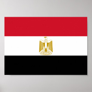 Egyptische vlag poster