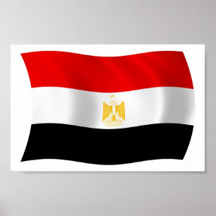 Egyptische vlag — Poster afdrukken