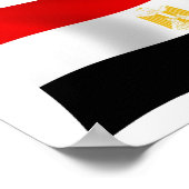 Egyptische vlag — Poster afdrukken (Hoek)