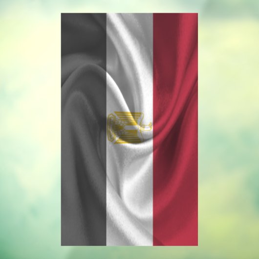 Egyptische vlag raamsticker (Vel 3)
