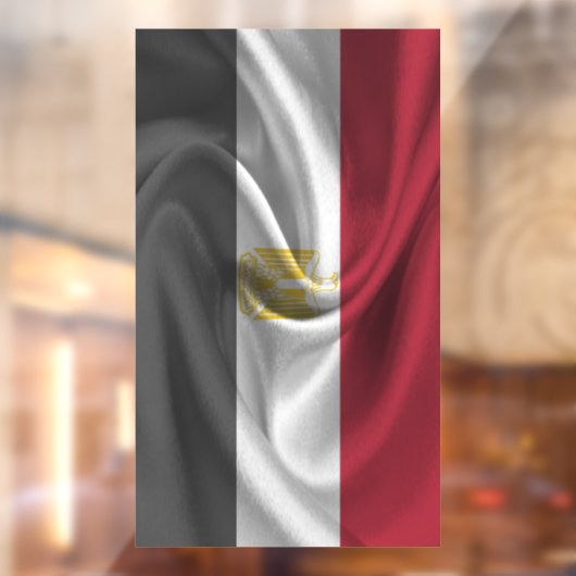 Egyptische vlag raamsticker (Vel 2)