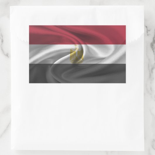 Egyptische vlag rechthoekige sticker (Tas)