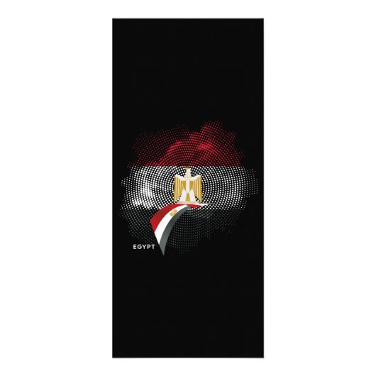 Egyptische vlag reclamekaart (Voorkant)