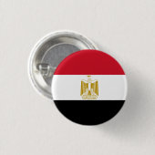 Egyptische vlag ronde button 3,2 cm (Voorkant /achterkant)