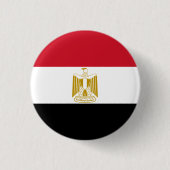 Egyptische vlag ronde button 3,2 cm (Voorkant)