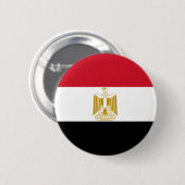 Egyptische vlag ronde button 5,7 cm (Voorkant /achterkant)
