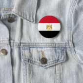 Egyptische vlag ronde button 5,7 cm (In situ)