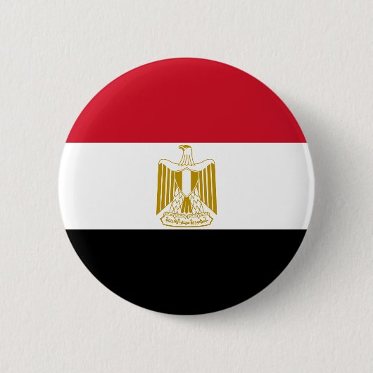 Egyptische vlag ronde button 5,7 cm (Voorkant)