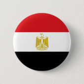 Egyptische vlag ronde button 5,7 cm (Voorkant)