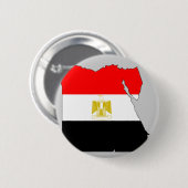 Egyptische vlag ronde button 5,7 cm (Voorkant /achterkant)