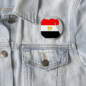 Egyptische vlag ronde button 5,7 cm (In situ)