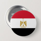 Egyptische vlag ronde button 7,6 cm (Voorkant /achterkant)