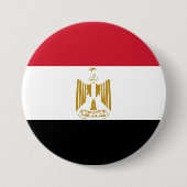 Egyptische vlag ronde button 7,6 cm (Voorkant)