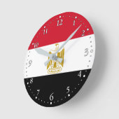 Egyptische vlag ronde klok (Hoek)