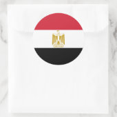 Egyptische vlag ronde sticker (Tas)