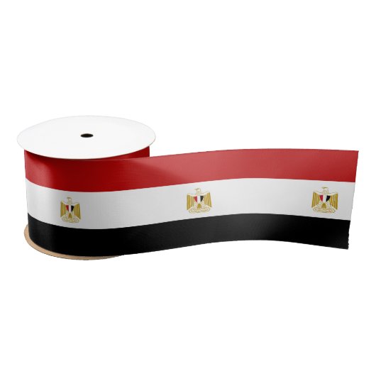 Egyptische vlag satijnen lint (Spoel)