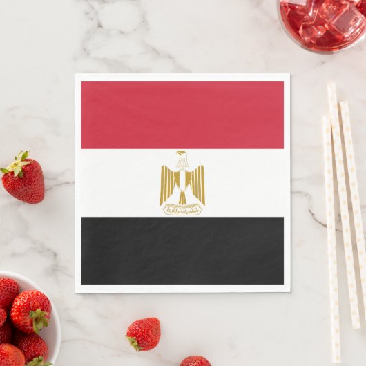 Egyptische vlag servet (Insitu)
