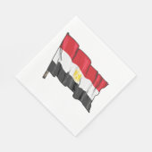 Egyptische vlag servet (Hoek)