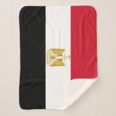 Egyptische vlag sherpa deken (Voorkant)