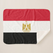Egyptische vlag sherpa deken (Voorkant (horizontaal))