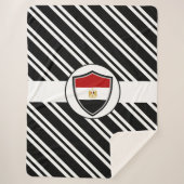 Egyptische vlag sherpa deken (Voorkant)