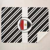 Egyptische vlag sherpa deken (Voorkant (horizontaal))