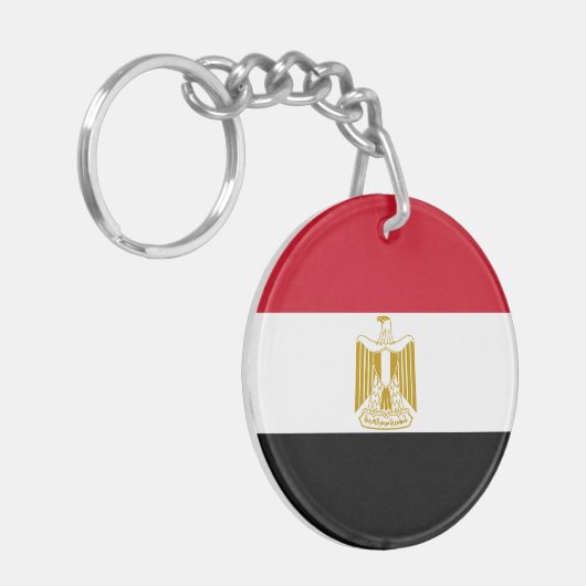 Egyptische vlag sleutelhanger (Voorkant Links)