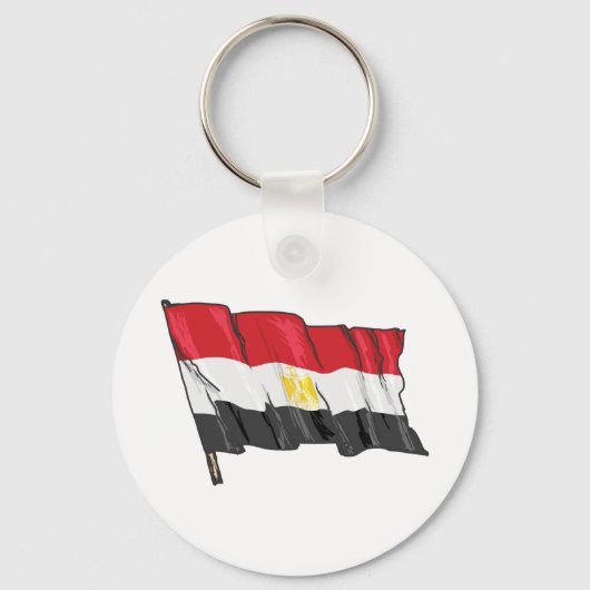 Egyptische vlag sleutelhanger (Voorkant)
