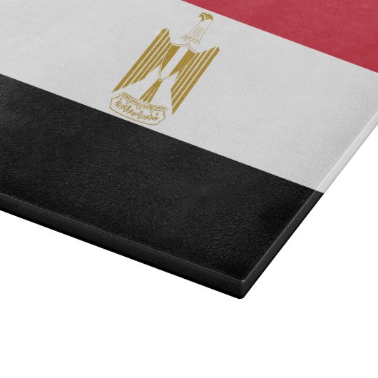 Egyptische vlag snijplank (Hoek)