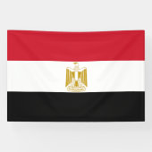 Egyptische vlag spandoek (Horizontaal)