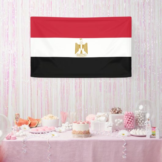 Egyptische vlag spandoek (Feest)