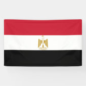 Egyptische vlag spandoek (Horizontaal)