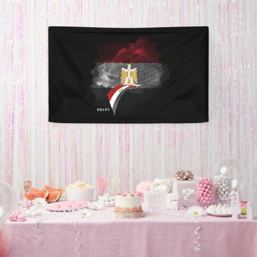 Egyptische vlag spandoek (Feest)