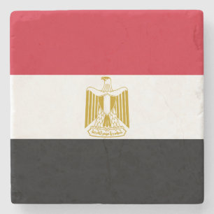 Egyptische vlag stenen onderzetter