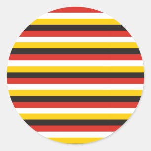 Egyptische vlag strepen ronde sticker