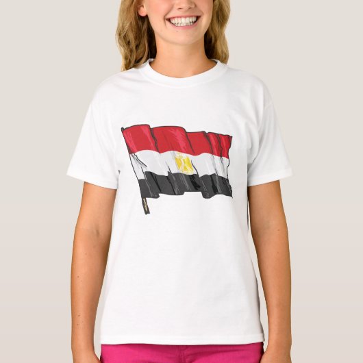 Egyptische vlag t-shirt (Voorkant)
