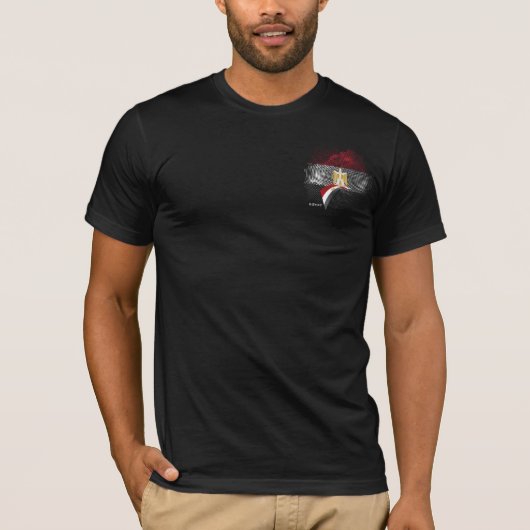 Egyptische vlag t-shirt (Voorkant)