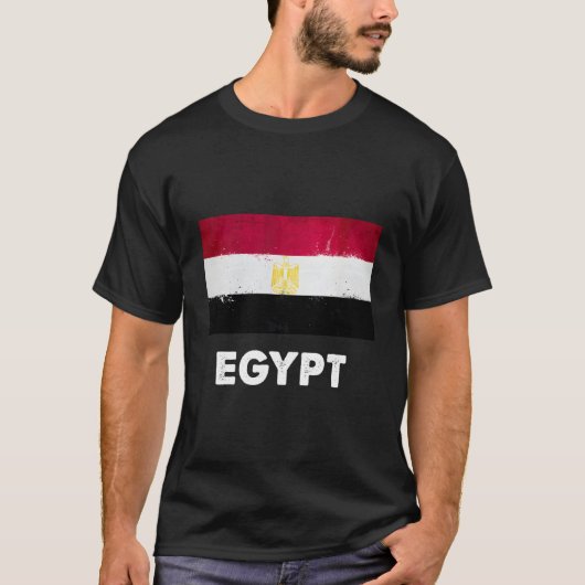 Egyptische vlag t-shirt (Voorkant)
