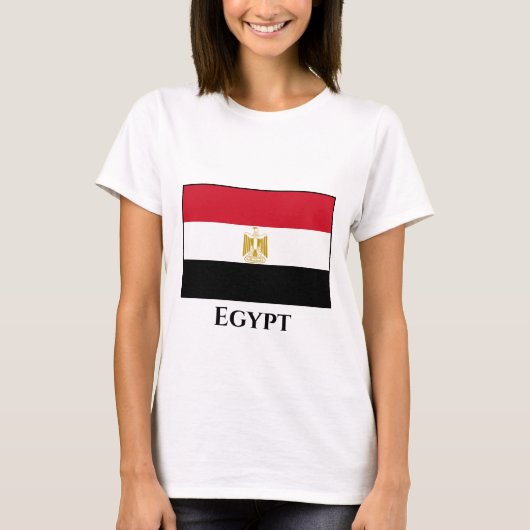 Egyptische vlag t-shirt (Voorkant)