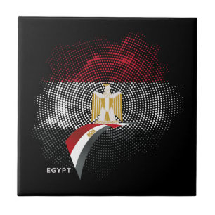 Egyptische vlag tegeltje