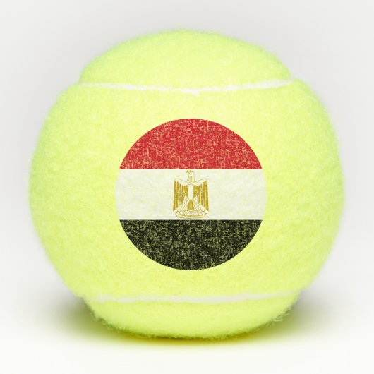 Egyptische vlag tennisballen (Voorkant)