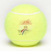 Egyptische vlag tennisballen (Achterkant)