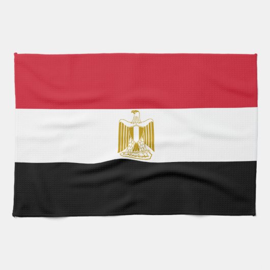 Egyptische vlag theedoek (Horizontaal)