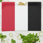 Egyptische vlag theedoek (Gevouwen)