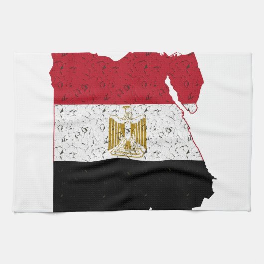 Egyptische vlag theedoek (Horizontaal)