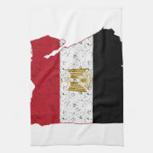 Egyptische vlag theedoek (Verticaal)