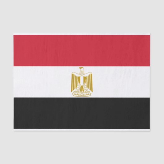 Egyptische vlag tissuepapier (Voorkant)